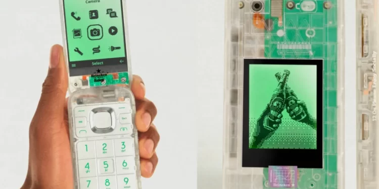 Heineken y la empresa HMD lanzaron un nuevo teléfono «tonto»