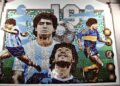 Este jueves inauguran el mural mas grande del mundo de Diego Armando Maradona hecho con la técnica de mosaiquismo