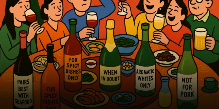 Por qué a la comida china no le importan las reglas del vino