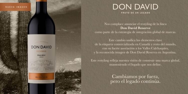 Don David Reserva presenta el restyling de sus etiquetas como parte de su estrategia de integración global de marcas