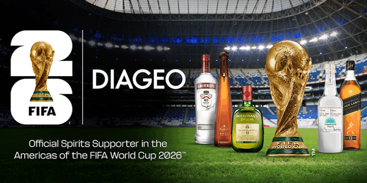 Diageo se une como patrocinador oficial de bebidas espirituosas para la Copa Mundial de la FIFA 2026