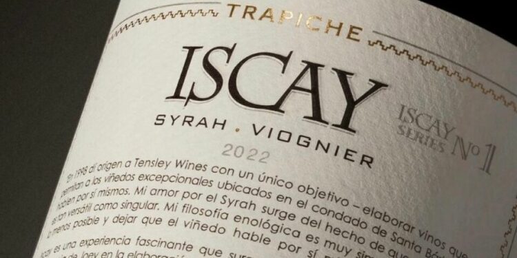 Trapiche Iscay Syrah Viognier 2022 entre los 100 mejores vinos argentinos del año, según James Suckling